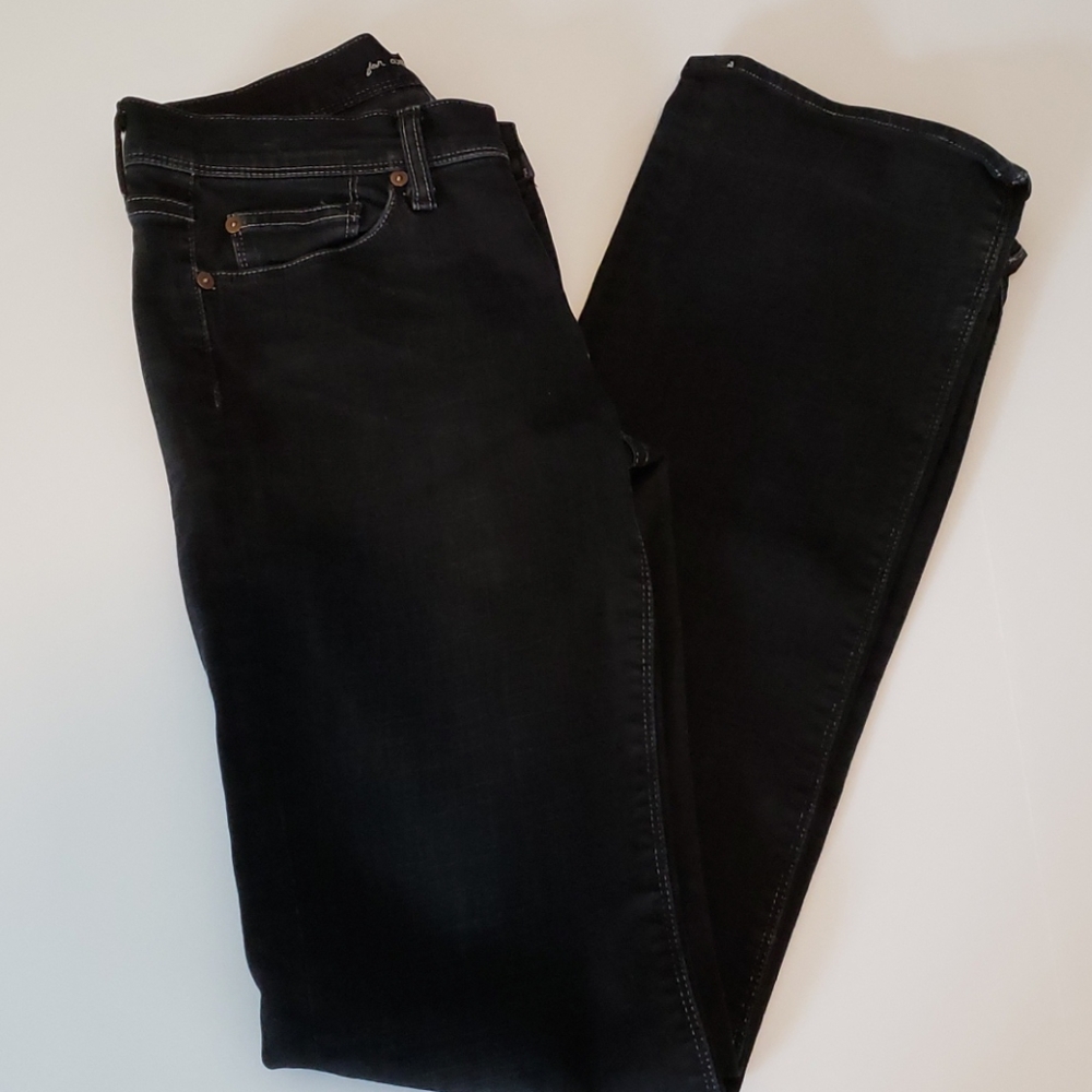 7 For All Mankind Black Straight Leg Jeans Size 29